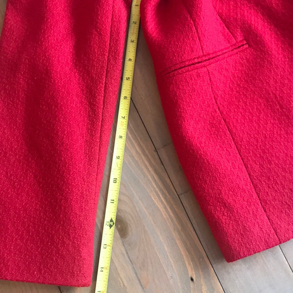 Red Wool Coat - Picture 7 of 8